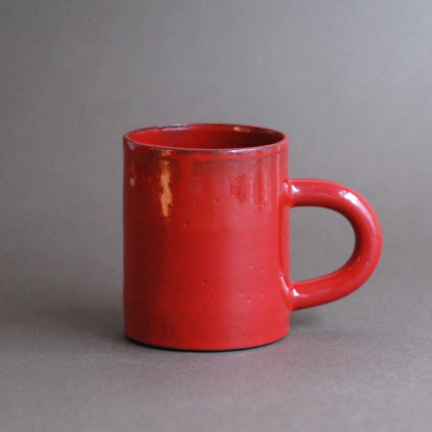 Red Mug with Jade Snake II