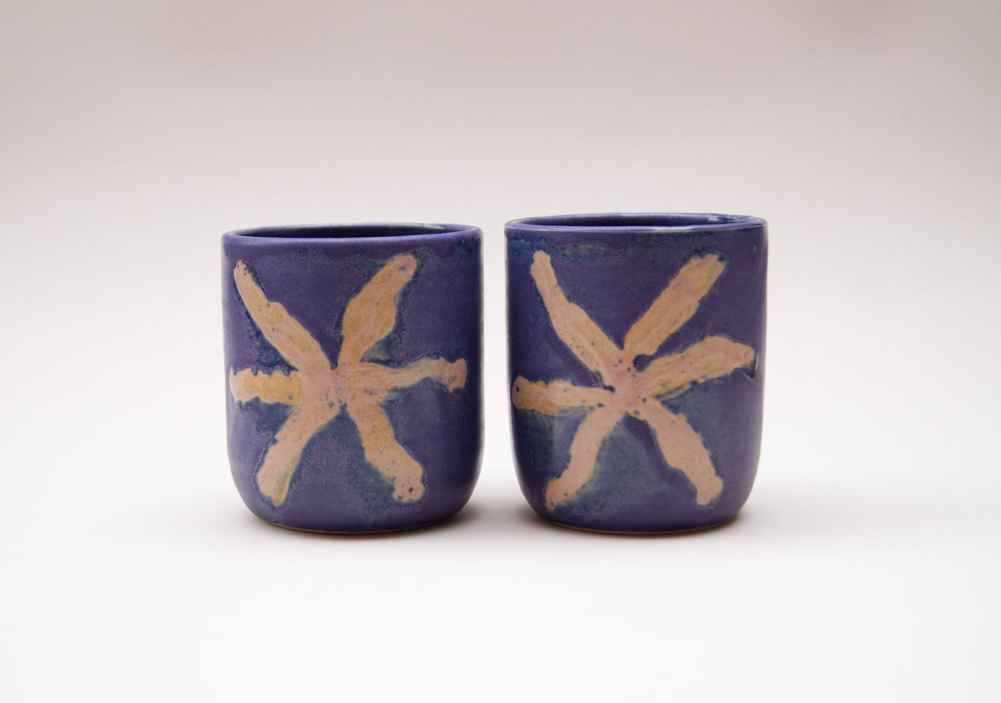 Asterisk cup - Matte blue