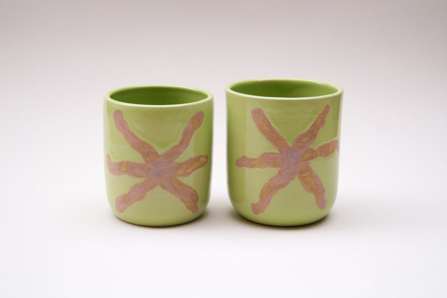 Asterisk cup - Lime green