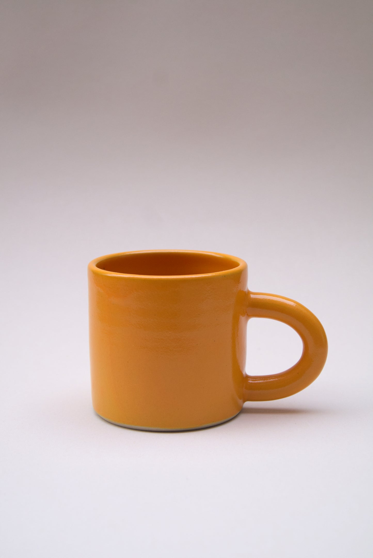 Orange flower mug